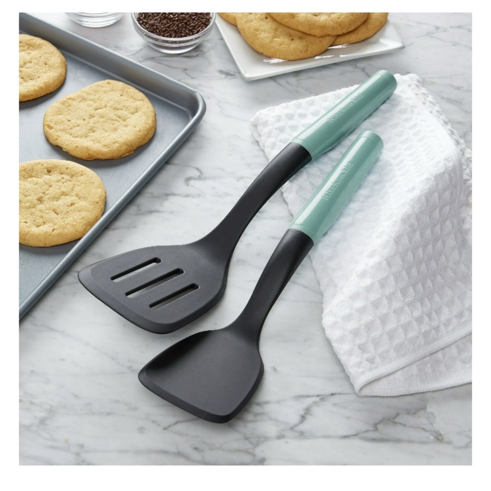 KitchenAid 2 Piece Turner Set-Aqua Sky